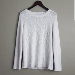 Liz Claiborne White Sweater - Large
